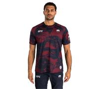 Venum UFC Zenith pour Homme Bleu Marine-Bordeaux-Argent Authentic Fight Week Performance T-Shirt à Manches Courtes - S