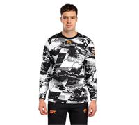 Venum UFC Zenith pour Homme Noir-Blanc-Orange Authentic Fight Week T-Shirt à Manches Longues - M