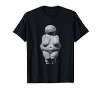 Vénus de Willendorf - Époque de Pierre Archéologie Préhistorique T-Shirt Graphique avec Valeur, Homme, Noir, XL