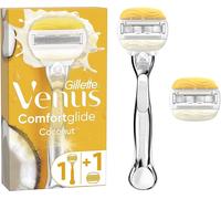 Venus Deluxe Comfortglide Women's Shaver, Coconut, Soft Close Shave, 1 X Razor + 1 Extra Blade [Official]