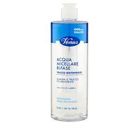 Venus, Eau Micellaire Bi-Fase, Démaquillant Imperméable Ultra-rapide, Visage Yeux et Lèvres, assure un nettoyage délicat et laisse la peau douce après utilisation, idéal sur les yeux sensibles, 400 ml