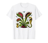 Venus Fly Trap Vintage Botanical Retro Illustration T-Shirt
