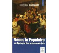 Vénus La Populaire: Ou apologie des maisons de joie