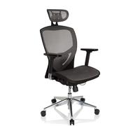 VENUS ONE - Siège de bureau haut de gamme Gris Argent/Noir