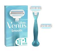 Venus Smooth Rasoir Femme, Rasage de Près en Douceur, 1 x Rasoir +1 Lame Supplémentaire