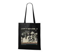 Venus Style Artemis II Autour de la Lune 2026 - Exploration Spatiale Rétro Astronautes Fusée Tote Bag Noir