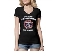 Venus Style Better Call Saul University of American Samoa Law School Saul Goodman Jimmy McGill Go Land Crabs Fan T-Shirt Femme Col en V Noir Size M