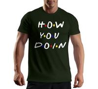 Venus Style Friends TV Show How You Doin Joey Tribbiani Quote Central Perk 90s Sitcom Fans Birthday Graduation Gift Idea T-Shirt Homme Vert Militaire Size M