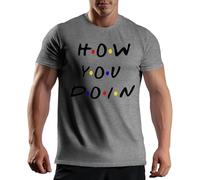 Venus Style Friends TV Show How You Doin Joey Tribbiani Quote Central Perk 90s Sitcom Fans Birthday Graduation Gift Idea T-Shirt Homme Gris Size XXL