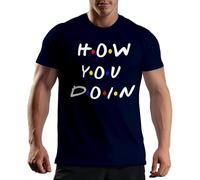 Venus Style Friends TV Show How You Doin Joey Tribbiani Quote Central Perk 90s Sitcom Fans Birthday Graduation Gift Idea T-Shirt Homme Bleu Marine Size M
