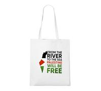 Venus Style From The River To The Sea Palestine Will Be Free - Carte Géographique Solidarité Tote Bag Blanc