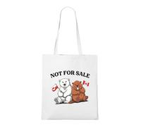 Venus Style Groenland N'est Pas à Vendre - Ours Polaire et Castor Drôles Solidarité Canada Tote Bag Blanc