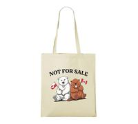 Venus Style Groenland N'est Pas à Vendre - Ours Polaire et Castor Drôles Solidarité Canada Tote Bag Naturel