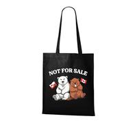 Venus Style Groenland N'est Pas à Vendre - Ours Polaire et Castor Drôles Solidarité Canada Tote Bag Noir