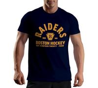 Venus Style Heated Rivalry Boston Raiders Vintage Logo Shane Hollander Game Changers Hockey Romance Bookish T-Shirt Homme Bleu Marine Size M