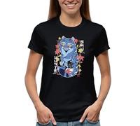Venus Style Hunters Tiger Fan Derpy T-Shirt Femme Noir Size XL