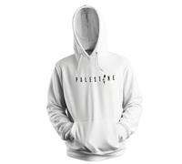 Venus Style Palestine Flag in The Heart Sweat A Capucha Blanc Unisex Size M