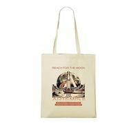 Venus Style Reach For The Moon Artemis - Exploration Spatiale Vintage Poster Art Tote Bag Naturel