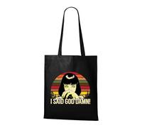 Venus Style Sac Rétro Pop Art Sunset I Said God Damn Aesthetic Vintage 90s Graphique Tote Bag Noir