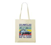 Venus Style Sac Vintage Rétro Années 80 Voyage Temporel Voiture Gullwing - Whatever Happens Don't Go To 2020 Tote Bag Naturel