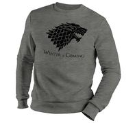 Venus Style Winter is Coming Wolf Stark House GOT Thrones Sweat Gris Unisex Size M