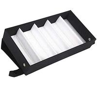 Venus valink 5 Grilles PU Lunettes Boîte de Présentation, Organisateur Tri, Soleil Rangement Étui, Rack Support Récipient, Bijoux Montres Vitrine Plateau
