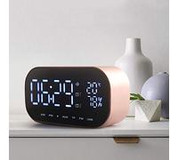 Venus VALINK Haut-parleurs Bluetooth portables sans fil avec écran LED, alarmes, radios, réveil numérique, haut-parleur basse pour la maison, la voiture, le haut-parleur Bluetooth 4.2