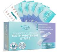 VENUS VISAGE Bande de Blanchiment Dentaire Professionnel 28 Bandes Blanchissantes Dents (14 Paires), Kit Blanchiment Dentaire à Sensibilité Réduite pour des Dents Blanches, (Menthe)