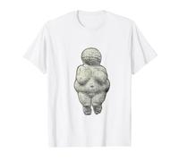 Vénus Von Willendorf Art préhistorique Corps Positif T-Shirt Graphique avec Valeur, Homme, Blanc, L
