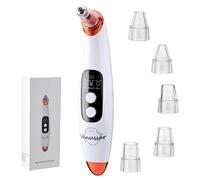 Venussar Extracteur de points noirs - Extracteur de pores électrique avec 3 niveaux de puissance réglables et 6 sondes remplaçables, ventouse de pores rechargeable par USB pour homme et femme