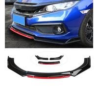 VENYAA Aileron Avant Voiture pour BMW X6 G06 F16 E71 E72 2008-2023 2024, Becquets Avant Diffuseur De LèVre De Pare-Chocs Avant Splitter Accessoires,Bright Black Red