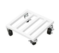 VENYAA Chariot de Transport à roulettes Étagère à Bonsaï D'intérieur et D'extérieur avec Roues Universelles pour Pot de Fleurs Support en Métal(Size:35 CM,Color:Blanc)