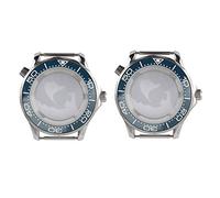 VENYAA Lot de 2 boîtiers en acier inoxydable 316L bleu 43,5 mm pour ETA 2836 Pearl 2813 Suisse ETA2824-1/2824-2 Seagull 2824, bleu