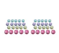 VENYAA Lot de 40 pots de bougies vides en métal avec couvercle