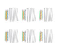 VENYAA Lot de 78 outils de perforation mandala pour peindre des rochers, peinture roches, kit d'installation, de peinture à pois, pochoirs, pinceaux cosmétiques