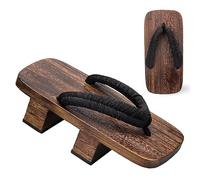 VENYAA Tongs japonaises traditionnelles - Sabots traditionnels - Chaussures à talons - À chevrons - Pour homme et femme - Pour l'été - Loisirs en plein air - Chaussures de plage (taille : 28 cm,