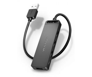 Venzione Hub 4 in 1 USB da 2,0 a 4xusb - 0,5 m di colore nero