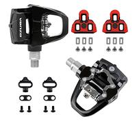 Venzo Shimano SPD-SL & Shimano SPD System Pédales et crampons pour vélo d'intérieur avec axes robustes de 9/16" - Roulement scellé