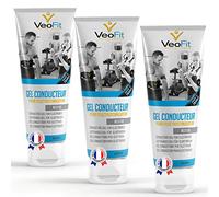 VeoFit Gel Conducteur Electrostimulateur 250mL x3 Made in France pour Ceinture Abdominale electrostimulation Contact…