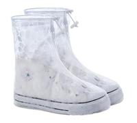 VEOIRXU 1 Paire de Couvre Chaussure Impermeable Surchaussures Impermeables Réutilisables Protege Chaussure Pluie Antidérapante Couvre-chaussures pour L'extérieur les Jours Pluvieux et Neigeux