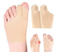 VEOIRXU Chaussettes Hallux Valgus Correcteur Hallux Valgus Écarteur d’Orteil Valgus Protège contre les Frottements Orthèse Hallux Valgus pour Hommes Femmes (Couleur de Peau)
