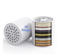 VeoryFly ShowerHead Lot de 2 cartouches de rechange pour filtre de douche en 30 étapes - Équilibre dans la filtration pour eau dure - Cartouche de filtre à eau VeoryFly ShowerHead, universellement