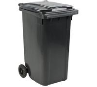 Vepa Bins VB 240000 Poubelle 240 l roulettes extérieur polyéthylène haute densité noir