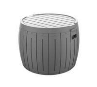 Vepnby Coffre de Jardin Exterieur, Rangement Exterieur Portable, Matériau PP, Capacité de Chargement Forte, Coffre Exterieur Peut Être Utilisée comme Table ou Chaise
