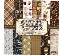 vepoty 12 Feuilles Scrapbooking Vintage Papier Journaling Matériel Papier Décoratif Artisanat De Main Décor