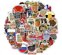vepoty 50 Pcs Russia Series Graffiti Autocollants Étanche Décalants Sticker Scrapbook DIY Sticker pour Bouteille D' Téléphone Skateboard