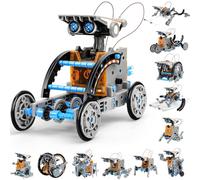 VEPOWER Robot Solaire, 12 in 1 Robot Jouet Enfant STEM Jeux de Construiction, DIY Science Éducatif Kit de Construction Jouets pour 8-12Ans Garçons Filles (190 Pièces)