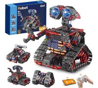 VEPOWER Technique Robot Garçon Jouet de Construction 4 en 1 Application & Télécommande Kit Robotique Programmable Jouet Cadeau Créatif pour Enfants de 6 à 12 ans (560 pièces)
