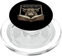 Ver de Livre Lecture Vache Humour littéraire pour lecteurs PopSockets PopGrip pour MagSafe