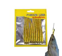 Ver de pêche avec leurre souple Swimbait de ver - Faux ver de simulation de de terre | Faux leurre réaliste de simulation de de terre pour amateurs de pêche, hommes, père, petit ami